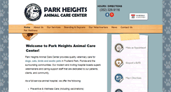 Desktop Screenshot of parkheightsanimalcare.com